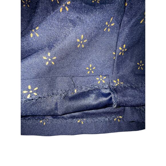 Vintage Robby Len Swim Suit Dress Womens Plus 30W Blue Gold Metal Decoration - Picture 10 of 10